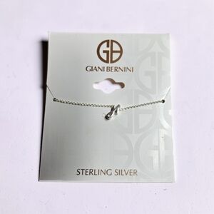 NWE Giani Bernini Sterling Silver Necklace with lower case j